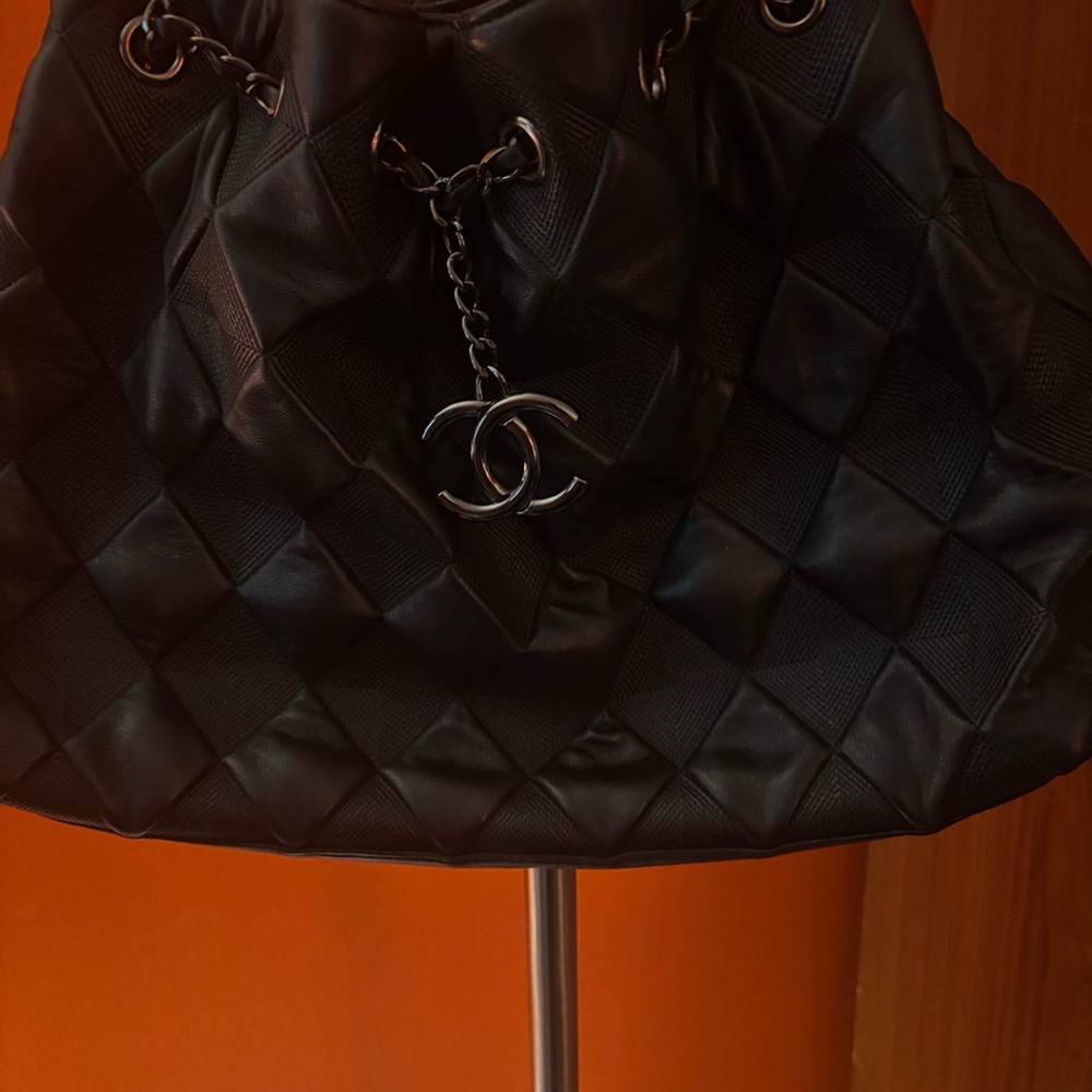Black Quilted Women's Hobo Bag